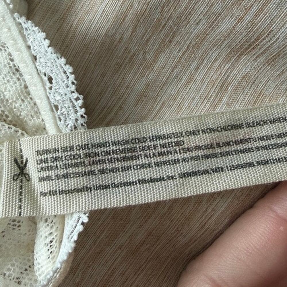 free people midweek longline lace bralette in white alyssum women size x-small - Picture 8 of 8
